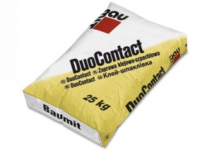 BAUMIT DuoContact Univerzálna lepiaca malta na báze cementu